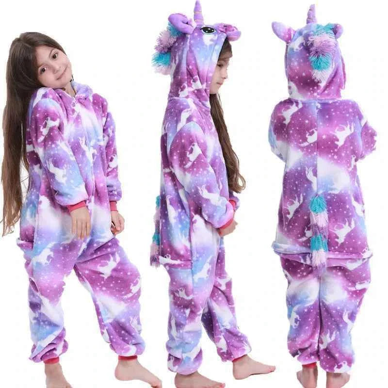 Adults Animal Onesies Unicorn Pajamas Couple Sleepwear Women Men Winter Unisex Kigurumi Costumes Cartoon Flannel Rabbit Pajamas