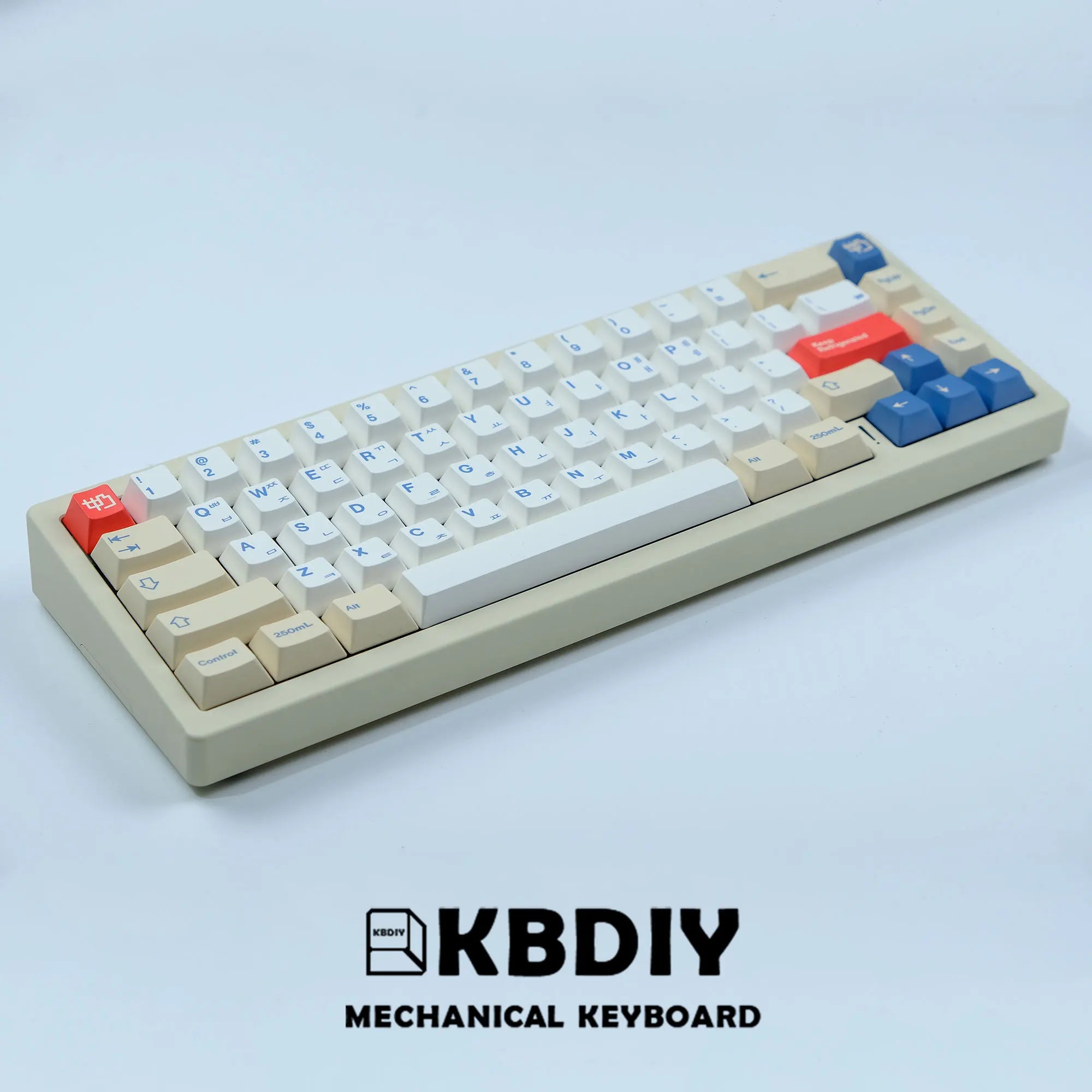 KBDiy 135 Keys/Set GMK Soymilk PBT Keycaps Cherry Profile MX Switch Korean Keycap for Mechanical Gaming Keyboard Custom Key Caps