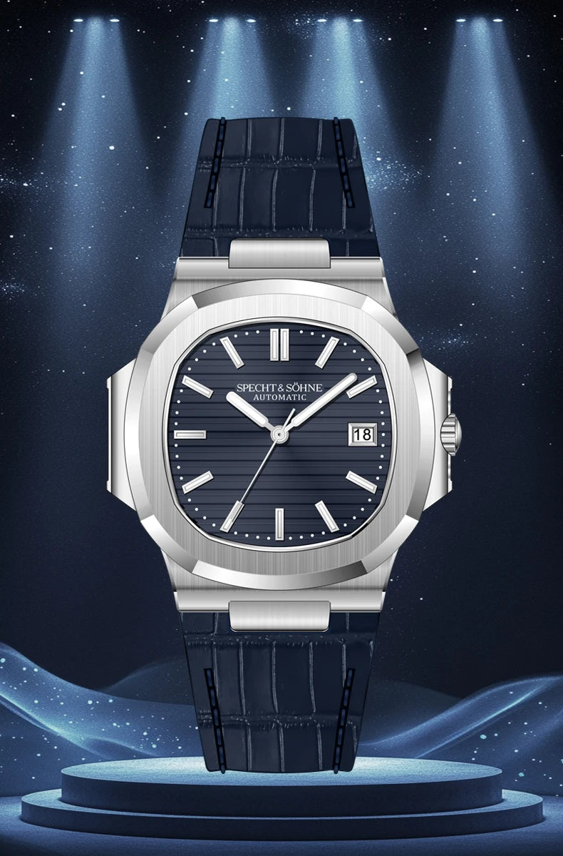 2025 New Specht Sohne Men's Automatic Mechanical Watches  Sapphire Crystal Stainless Steel 50m Waterproof 5711 Watch For Men