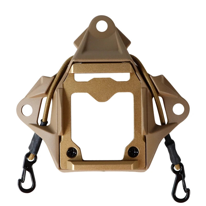 BOOIU Tactical Helmet Mount Adapter Night Vision Aluminum Alloy NVG Helmet Bracket Accessories for FAST Helmet with Hook Rope