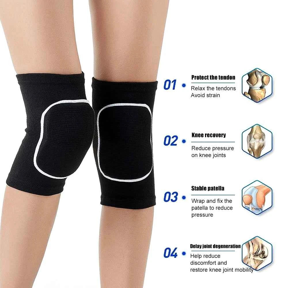 Soft Breathable Volleyball Knee Pads for Dancers Men Women Kids Protective Knees for Football Dance Yoga Tennis Running Cycling