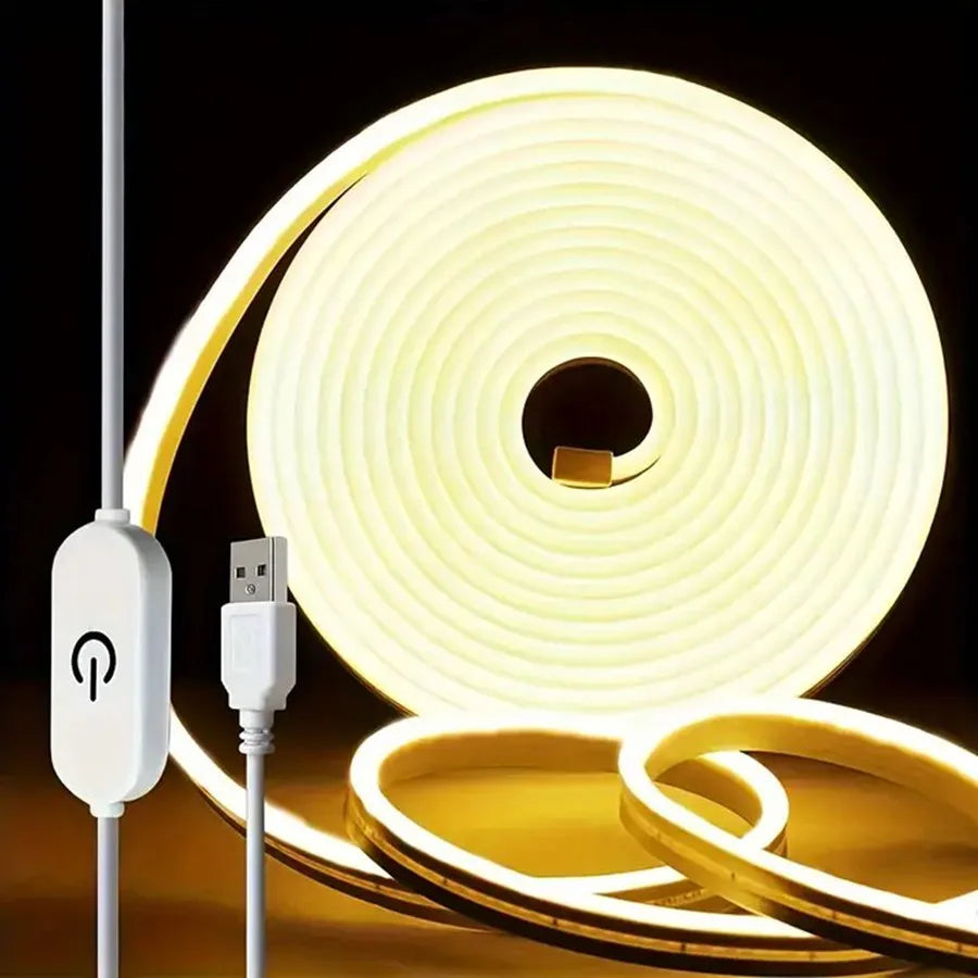 LED Strip Neon Light USB DC 5V Dimmable Touch Sensor Switch Flexible Silicone Neon Sign Tape Waterproof For Outdoor Room Decor