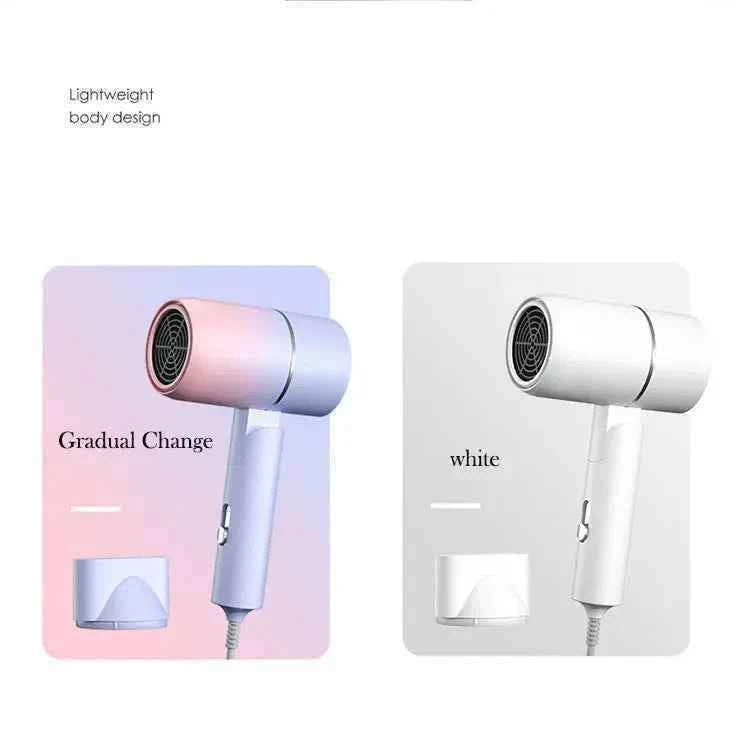 Portable Mini  Folding Hairdryer 220V-240V 750W with Carrying Bag Hot Air Anion Hair Care for Home Travel Hair Dryer Blow Drier