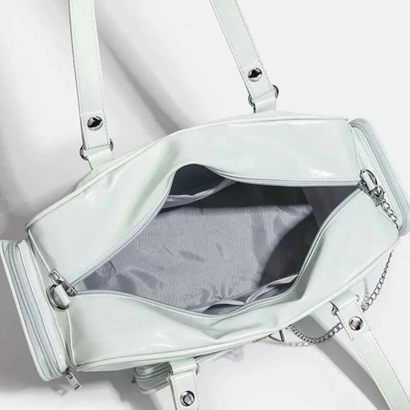 Star Chain Y2k Harajuku Shoulder Itabag Blue Lolita Girl Pain Bags Transparent Japanese Crossbody Bag New Concert Korean Handbag