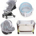 Baby Stroller 360 ° Full-Cover Mosquito Net for Baby Strollers; Universal Encrypted Anti-Mosquito Net for Strollers; Portable Insect-Proof and Light-Blocking Large Mosquito Protection Net Cover.