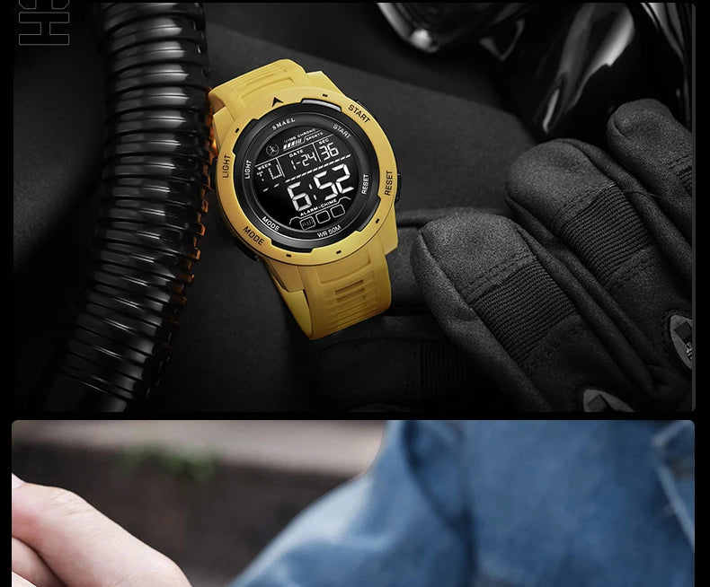 New SMAEL 8105 Watches Camo Strap Military Sport Watch for Men Clock Fashion Digital Wristwatch Waterproof Shockproof Watches