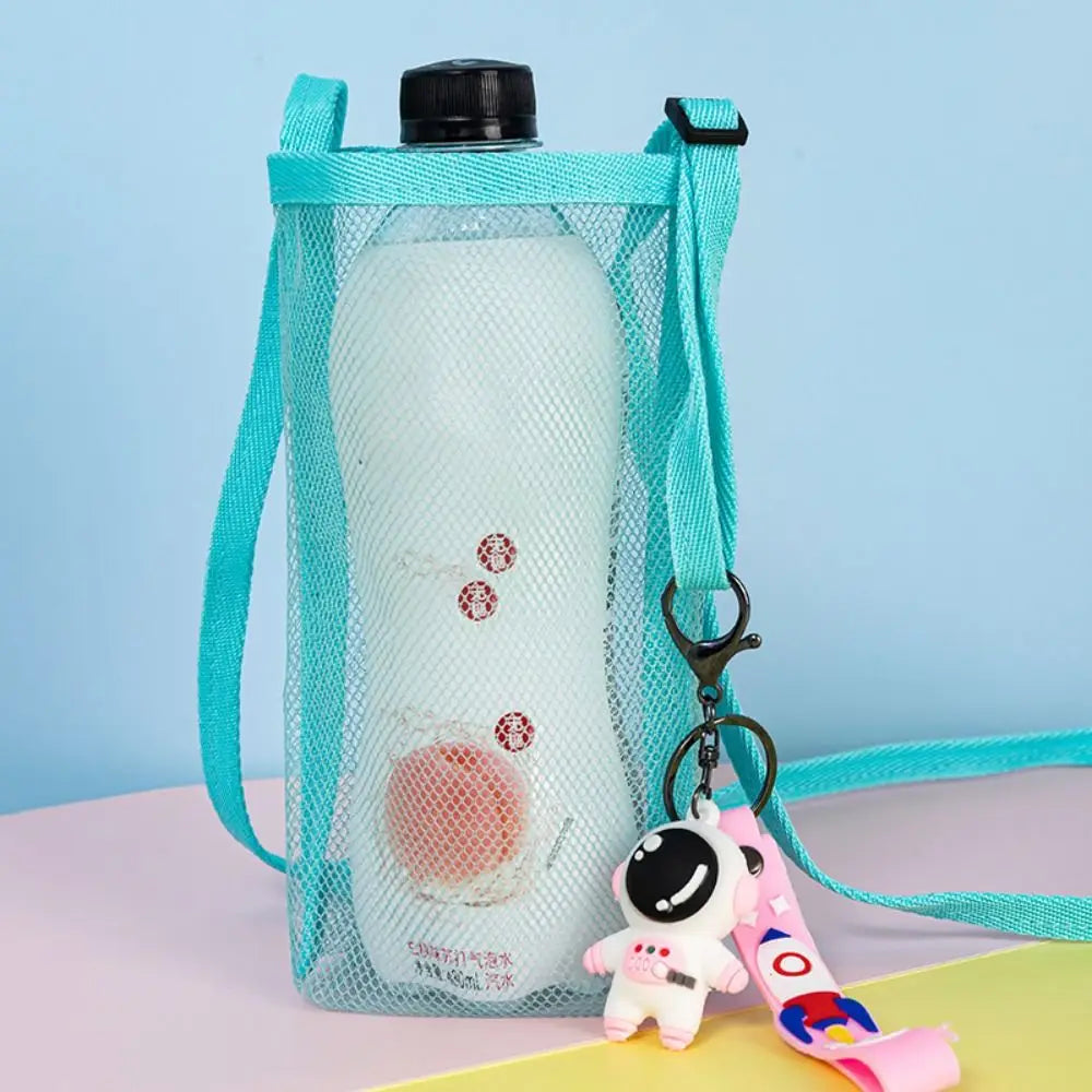 Outdoor Sport Water Bottle Cover Sport Camping Accessories Cup Sleeve Mesh Cup Sleeve Pouch With Strap Cup Accessories