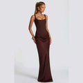 Yellow Strapless Pleated Dress Women Elegant Sexy Sleeveless Waist Cinching Split Maxi Gowns 2026 Lady New Evening Party Dresses