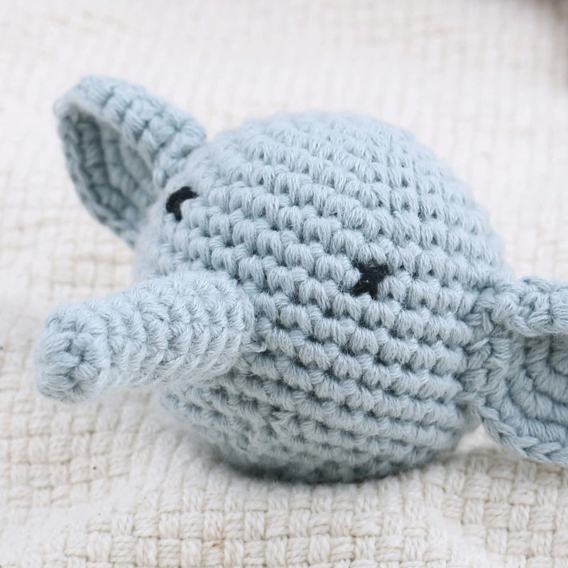 Crochet Animal Baby Pacifier Clip Accessories Handmade Knitted Bunny Teether Beads Newborn Nipple Clip Dummy Soother Holder Toy