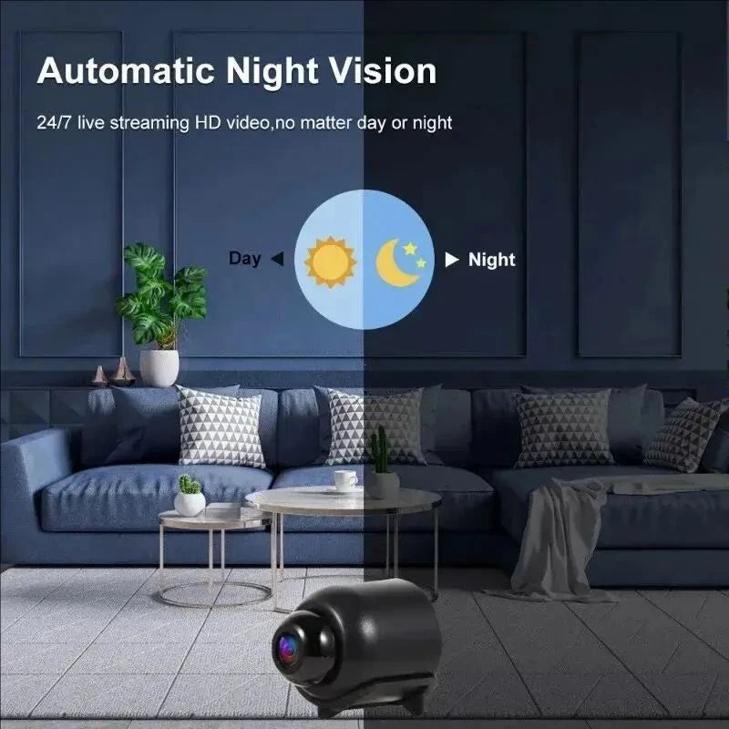 1080P Mini WiFi Security Camera – Night Vision & Motion