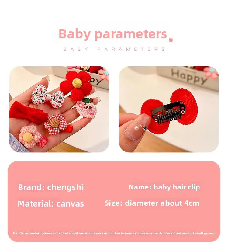 Cute Baby Hair Clip Baby Does Not Hurt Hair Clip Children's Hair Accessories Girls Side Bangs Hair Clip Headdress.
