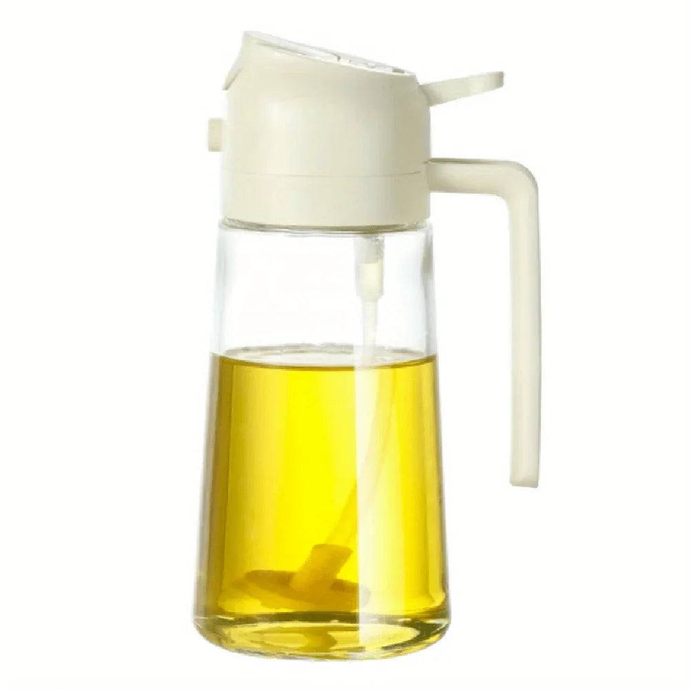 2in1 500ml Plastic Kitchen Oil Sprayer Spray Oil Olive Spray Bottle for Oil Dispenser BBQ Baking Roasting Picnic Kitchen Tool