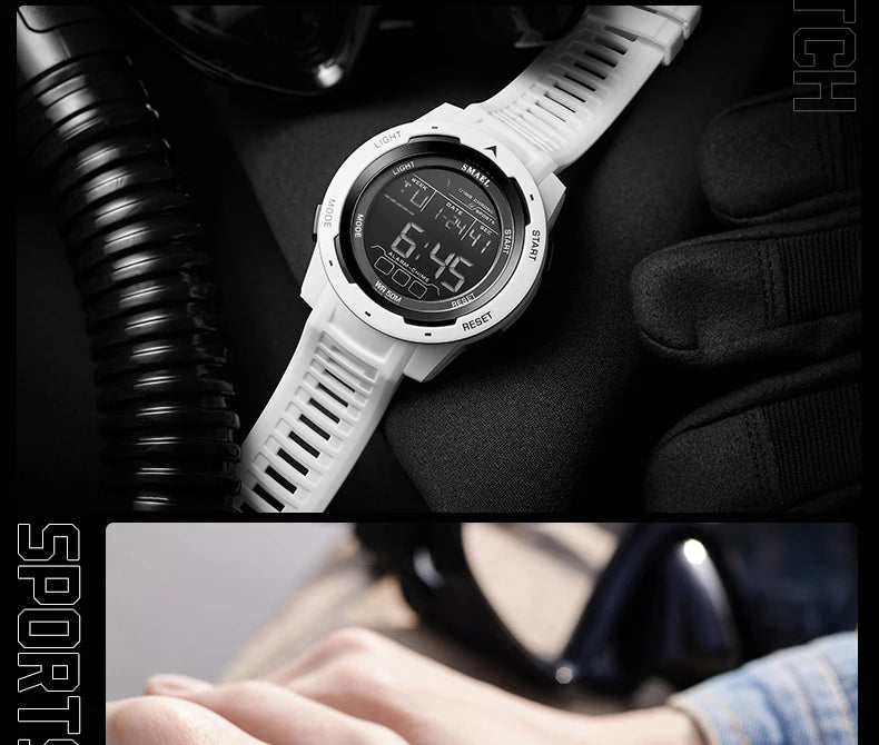 New SMAEL 8105 Watches Camo Strap Military Sport Watch for Men Clock Fashion Digital Wristwatch Waterproof Shockproof Watches