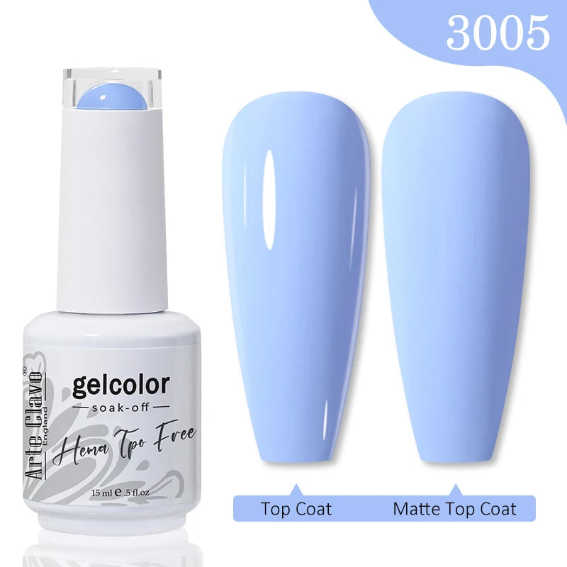 Arte Clavo TPO HEMA FREE Top Quality Discount Price 131 Colors Nail Gel Polish New Formula Nail Gel 15ml Bottle UV Gel Varnish