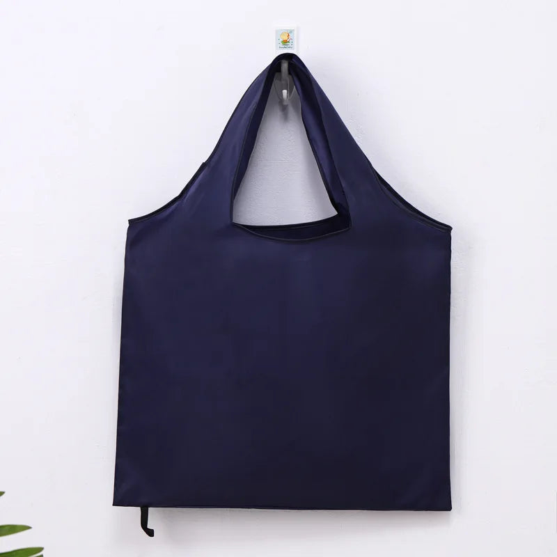 Foldable Shopping Bag Reusable Travel Grocery Bag Eco-Friendly One Shoulder Handbag For Travel Cartoon Cactus Printing Tote Bag