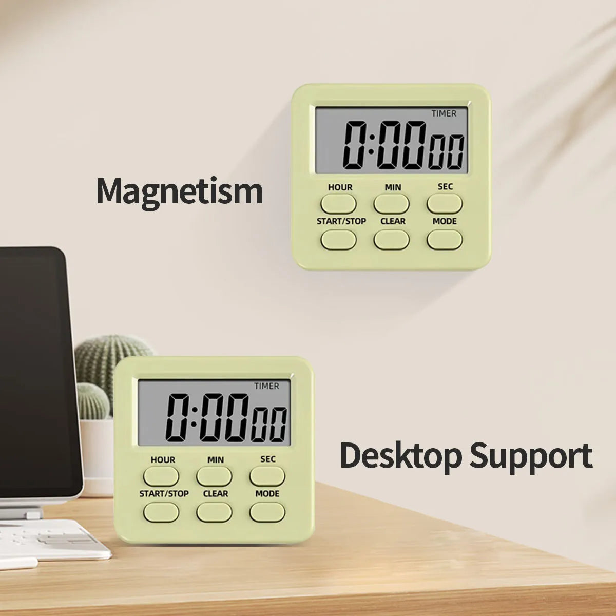 Multifunctional Kitchen Timer, Alarm Clock, Home Cooking, Practical Supplies, Kitchen Tools, Camping, New
