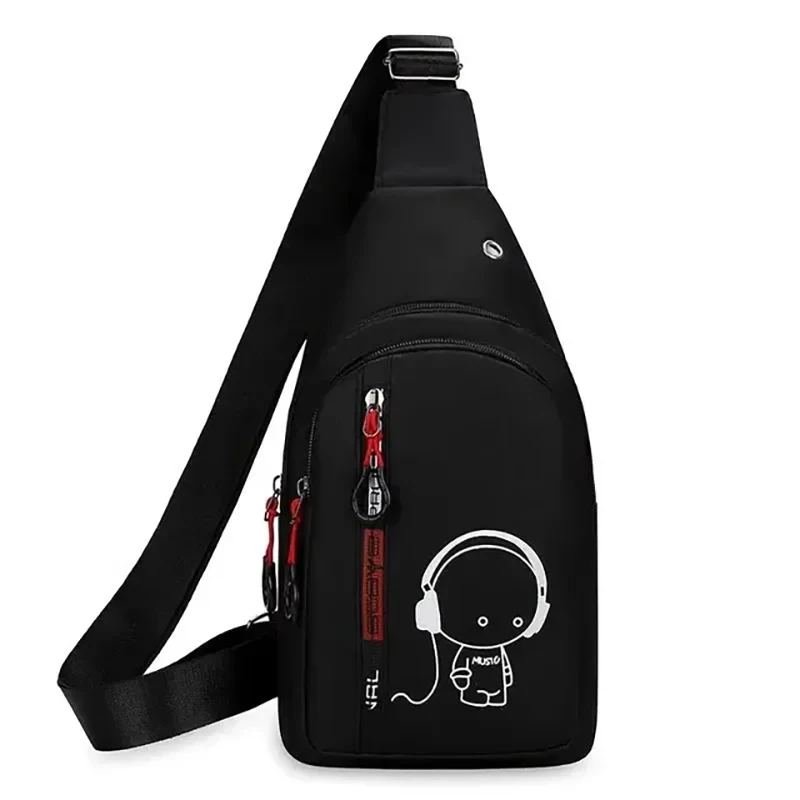 In Stock Men's Chest Bag 2024 New Casual Fashion Shoulder Bag Male Hand Crossbody Korean Cycling Backpack Fast Delivery
