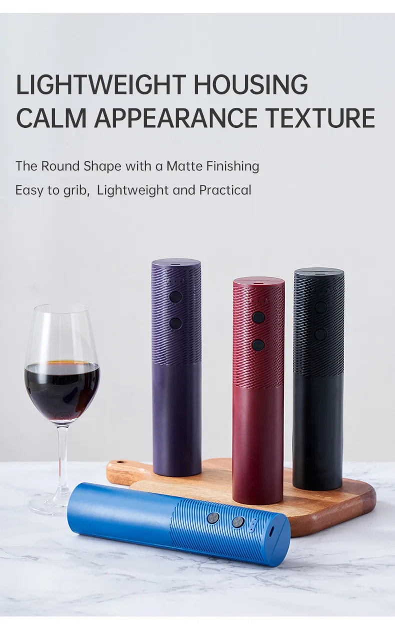 Electric Wine Bottle Opener Charged Automatic Reusable Easy Carry Red Wine Opener Gift for Waiter Women Home Kitchen Party Bar