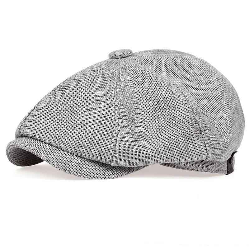 Men Casual Newsboy Hat Spring Autumn Retro Beret Hats Wild Casual Hats Unisex Wild Octagonal Cap for Men Street Caps Gorras