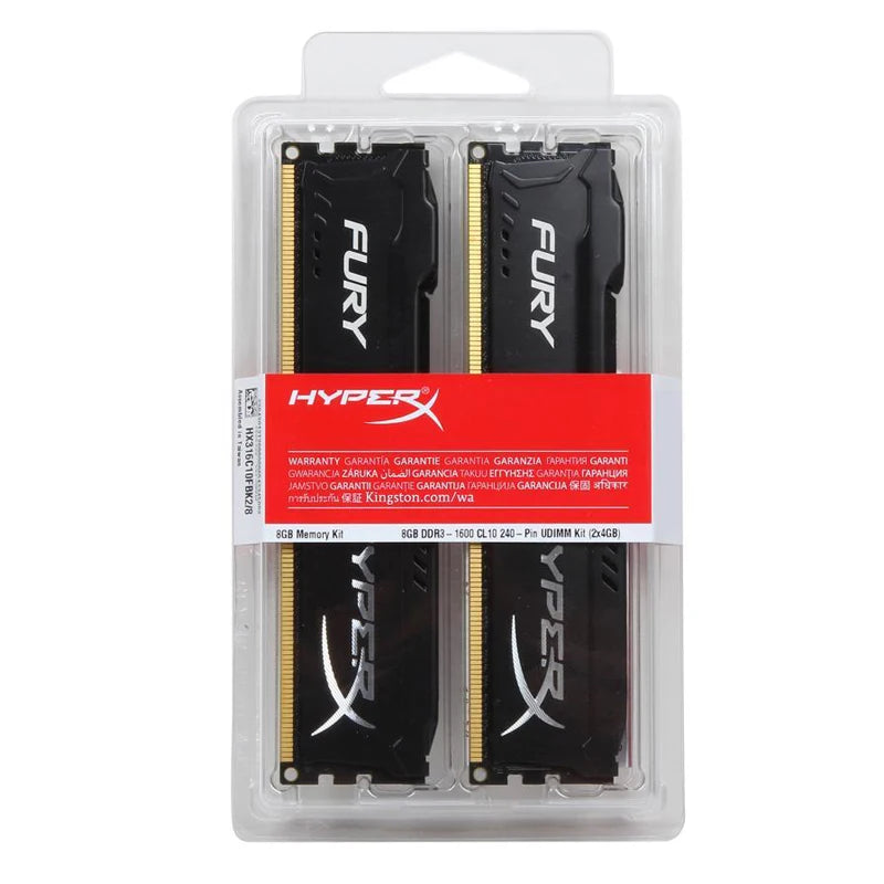 Memoria DDR3 8GB (2x4GB) 16GB (2x8GB) Kit RAM 1866MHz 1600MHz 1333MHz Desktop RAM 240Pins 1.5V DIMM PC3-12800 14900 Fury RAM
