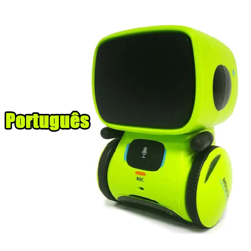 Pt-Green Color Interactive Voice Control Smart Toy Robot For Kids