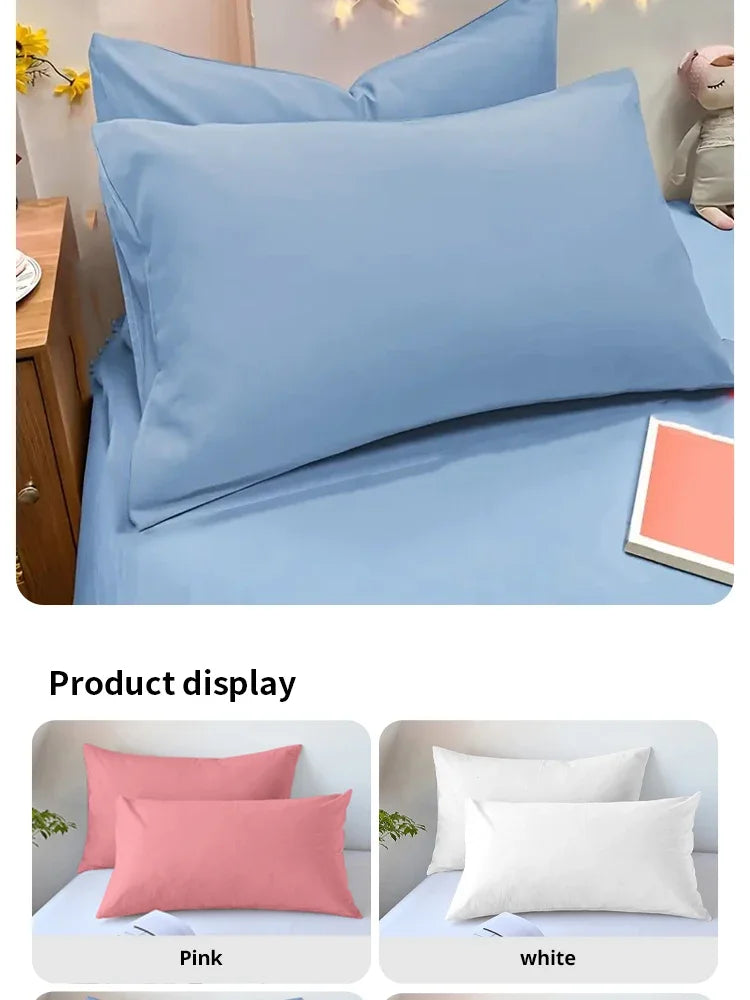 2pcs Brushed Pillowcase Soft Breathable Pillowcase Premium Quality Pillow Covers For Bedroom Sofa Home Decor