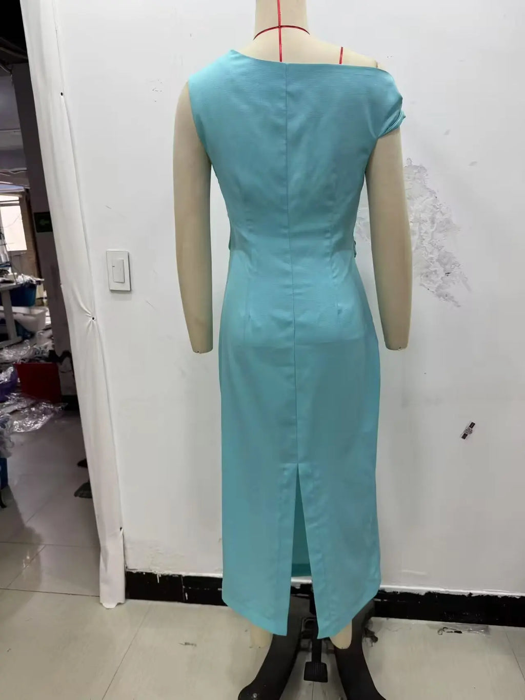 HH Woman's Summer Sexy Fashion Long Dress Solid Sleeveless Asymmetry Dresses Female Holiday Style Slit Slim Chic Dress