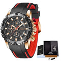 New Blue Watch LIGE Mens Watches Top Brand Luxury Big Dial Military Clock Quartz Watch Waterproof Sport Chronograph Erkek Saati