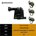 Aholdtech Tactical Bulletproof Helmet Accessories Flashlight Holder Light Clamp And NVG Mount Connector for Gopro Hero Cameras
