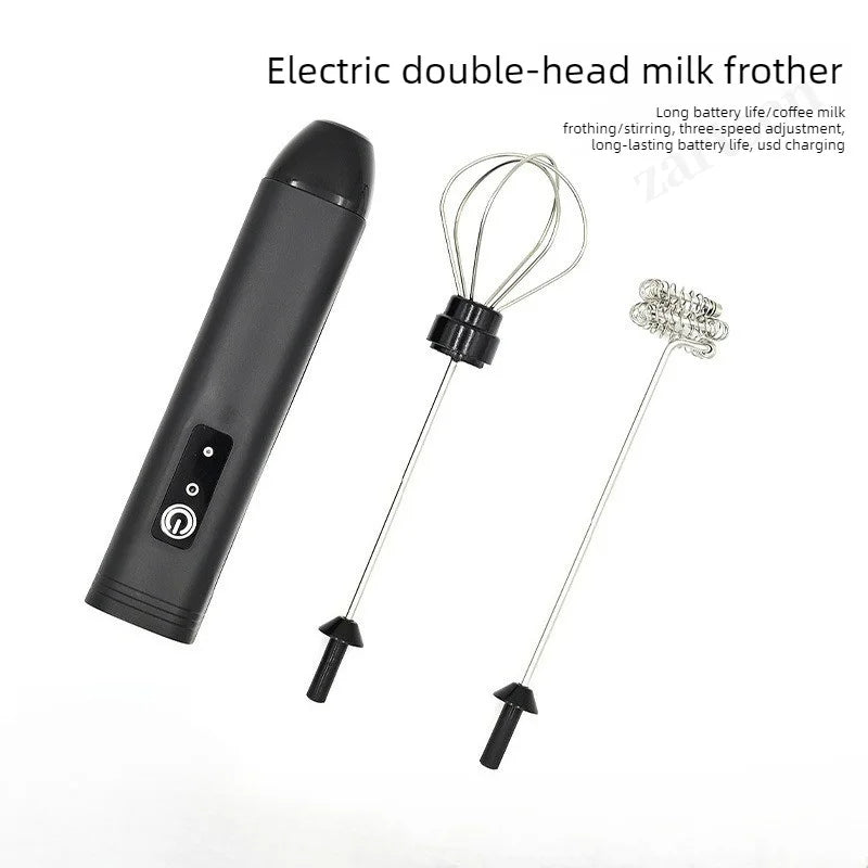 Coffee Frother/MILK Whisk+Egg Beater MINI Food Blender USB Rechargeable Handheld  Espresso Tools