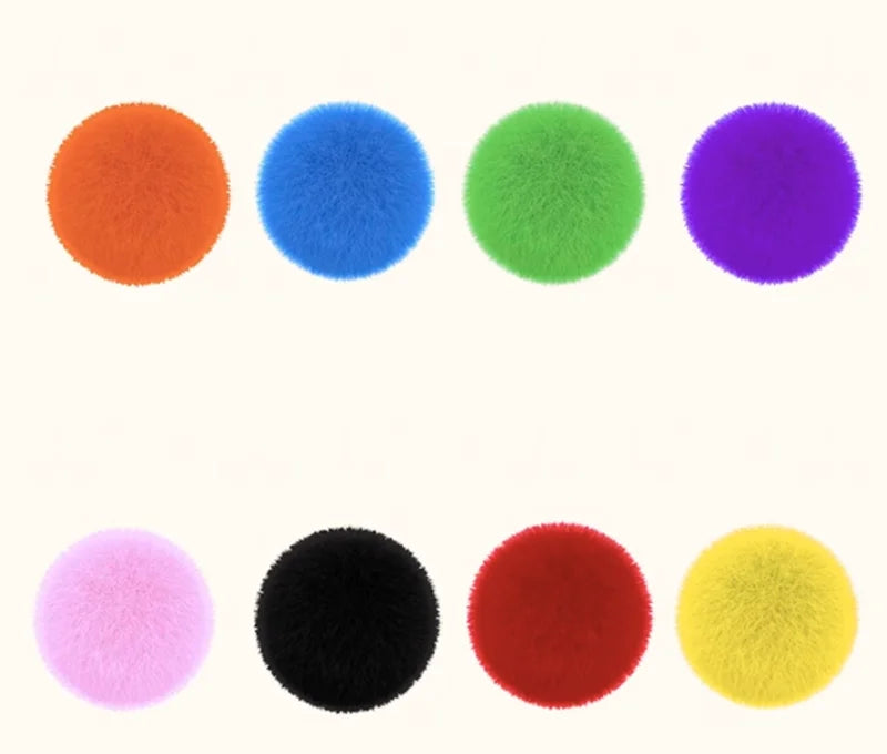 Color Sorting Toy Rainbow Plush Ball Matching Set Preschool Math Counting Kids Educational Stacking Matching Games