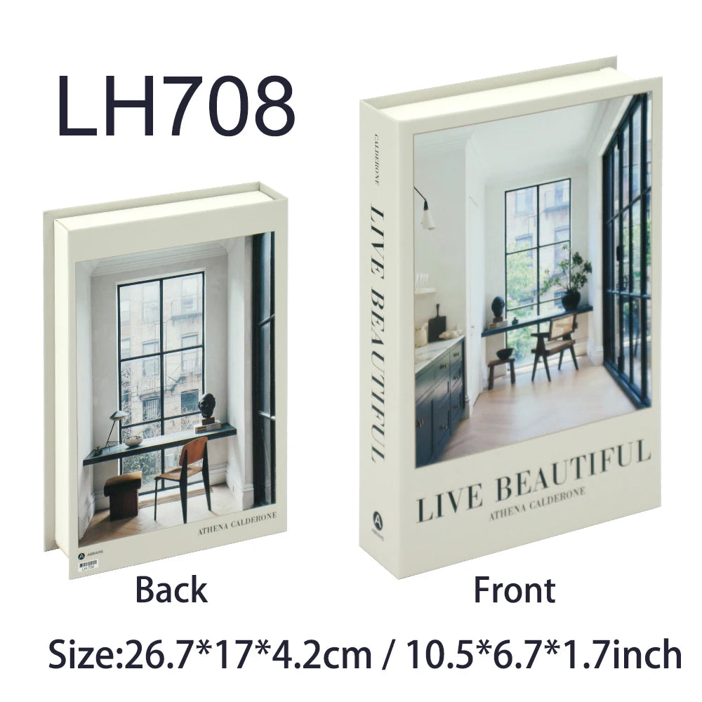 Home Decor Fake Books Coffee Table Books Ornaments Living Room Decoration Luxury Fake Books Storage Box Aesthetic Decoration
