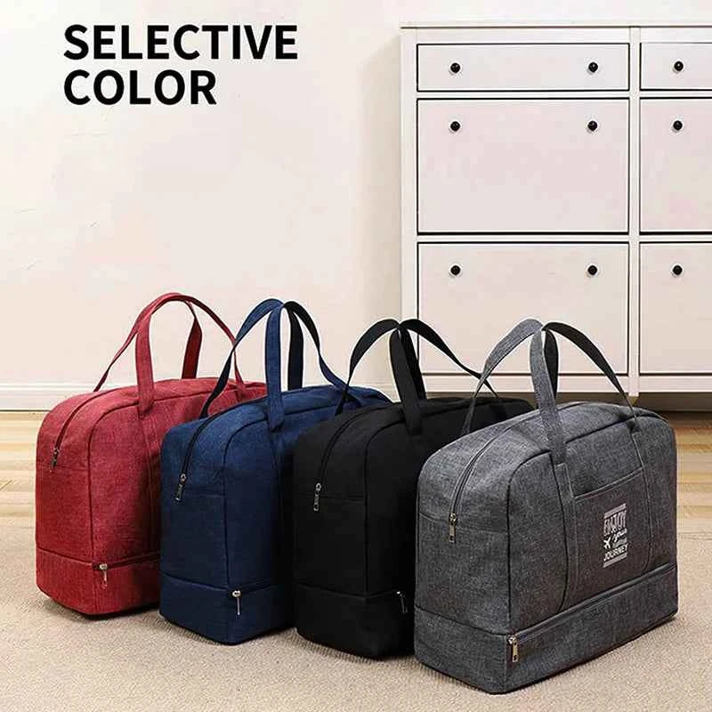 Fashion Folding Travel Bag Women Oxford Travel Weekend Overnight Bags Large Capacity Hand Luggage Tote Duffel Accessory Supplies