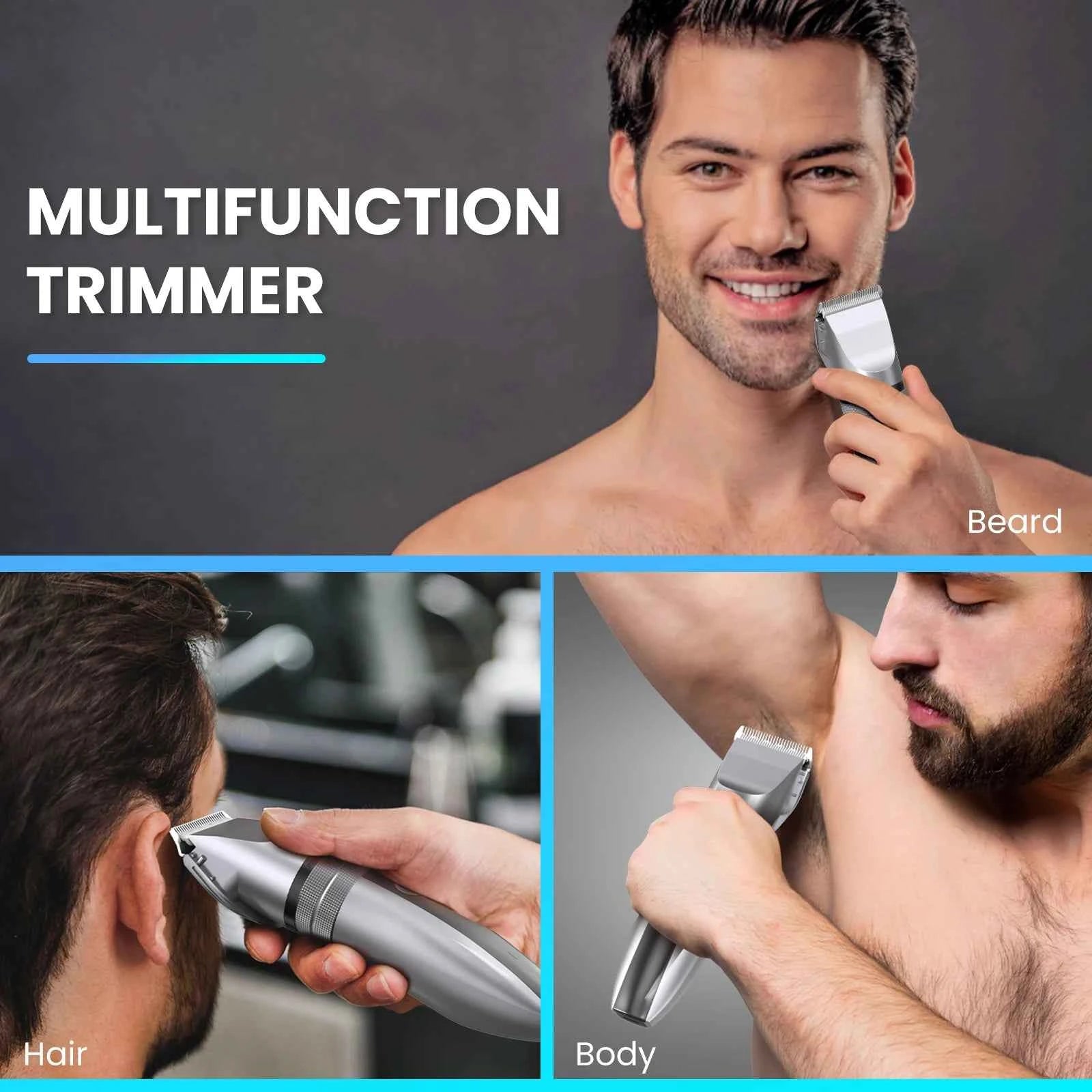 Sejoy Electric Hair Clippers Men Professional kit USB Rechargeable Men's Barber Hair Cutting Machine Beard Trimmer For Men Kids