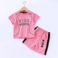 Baby T Shirt Shorts Boy Girl Summer Quick Drying Tops Bottoms Kids 2 Pcs Clothing Set Children Sleepwear Football Sport Clothes