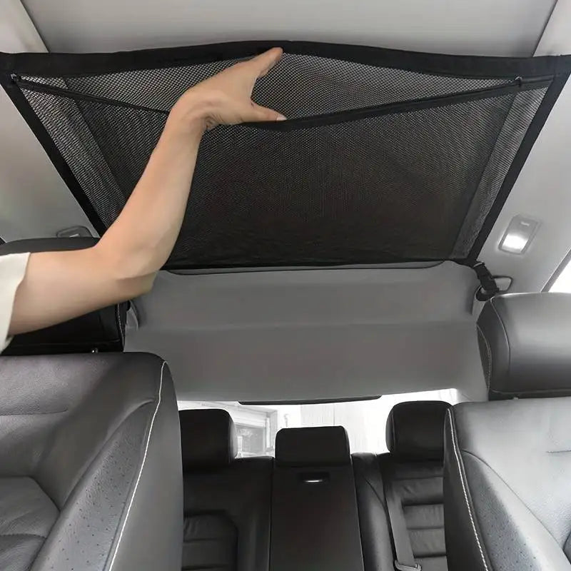 Car Roof Top Ceiling Cargo Net Automotive Ceiling Cargo Net Pocket Mesh Car Camping Accessories Storage Bag Roof Tent