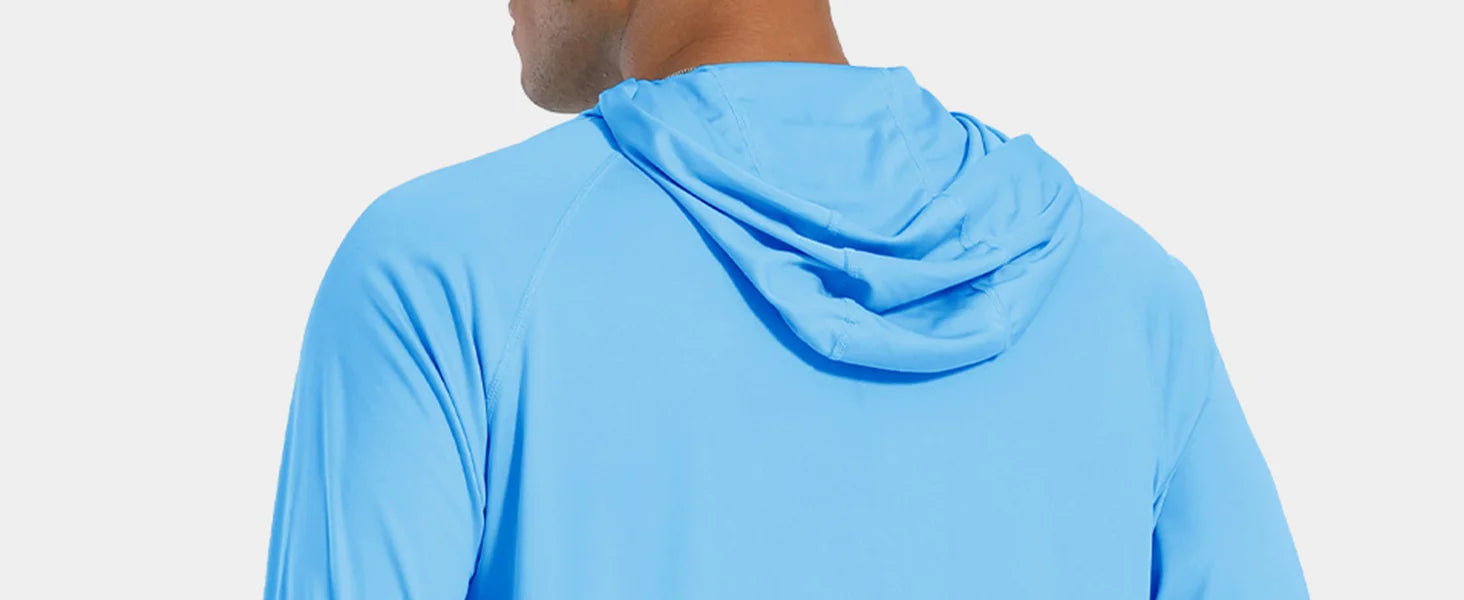 TACVASEN Sun Protection Shirts Mens Long Sleeve Hoodie Casual UV-Proof T-Shirts Breathable Lightweight Quick Dry T shirts Swim