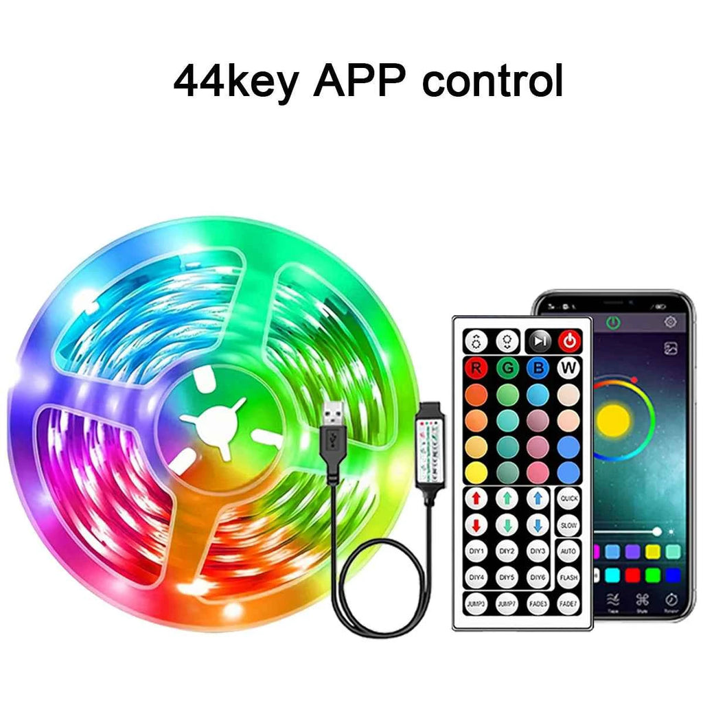 RGB Led Strip Lights 5m 10m 20m 30m Led Room Light with APP Control Flexible Ribbon Luces Led Tape for Room Bedroom Decoration