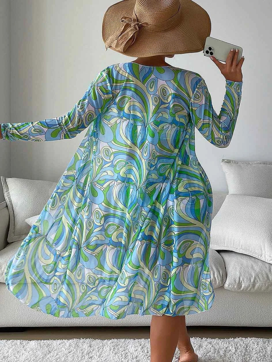 Sexy Print Bikini 2026 Women High Waist Swimsuit Cover Up Swimwear Female Lady Bathing Suit Swimming Summer Beachwear
