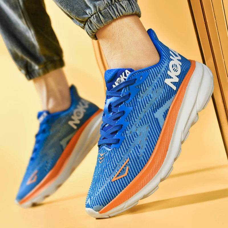 Marathon Sports Running Shoes Men Breathable Lightweight Sneakers Comfortable Athletic Nonskid Leisure Outdoor Sneakers for Men