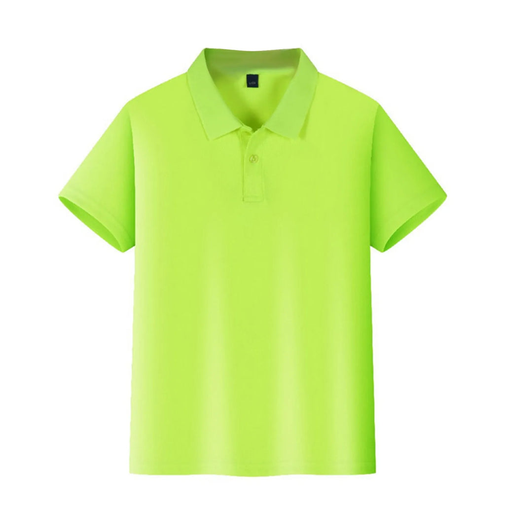 Polo Shirts Kids Basic Simple School Student Uniforms Class Uniforms Cultural Shirts Quick-Drying Turn-Down Collar for 6-11years