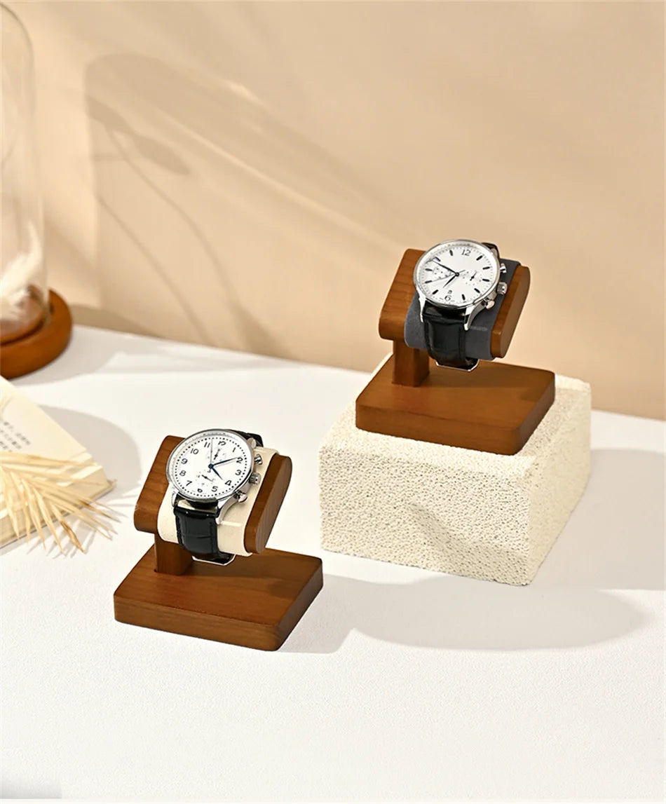 Oirlv Wooden Jewelry Organizer Bracelet Watch Display Stand Jewelry Storage Holder Watch Rack Watch Display Props For Showcase