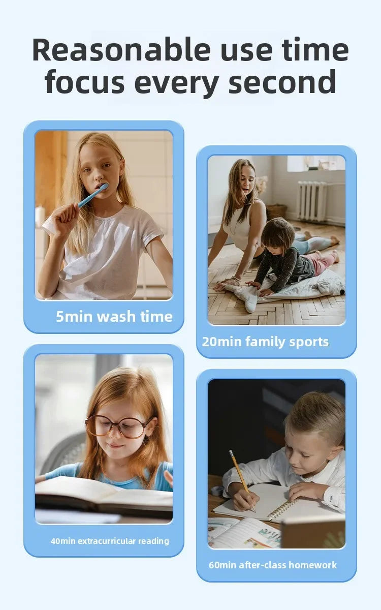 Kids Children Reminder Time Management Tool Visual Timer Night Light Ultra Silent Alarm Clock 60 Minutes Countdown Timer Digital