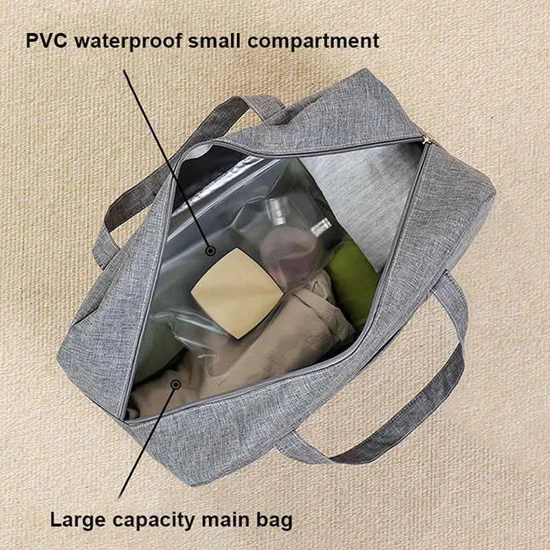 Fashion Folding Travel Bag Women Oxford Travel Weekend Overnight Bags Large Capacity Hand Luggage Tote Duffel Accessory Supplies