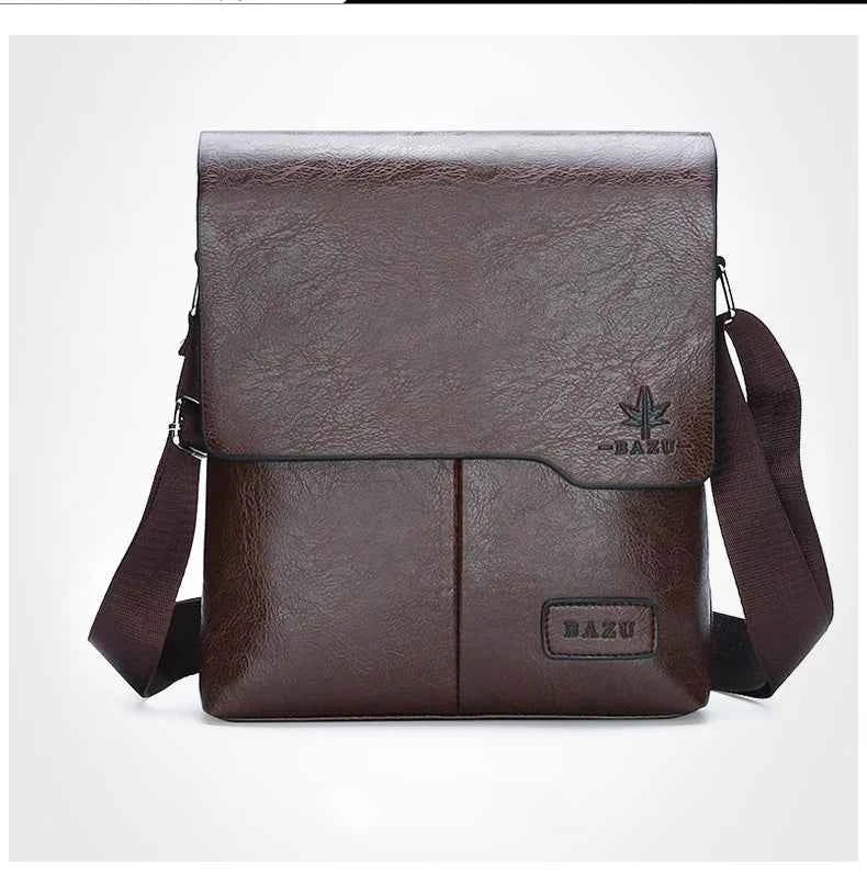 Luxury Brand Vintage Messenger Bags Men Leather Shoulder Bag Male Handbag Brown Black Side Bag Business Crossbody Bag For Men