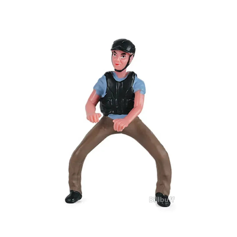 DIY Horse Race Model Horseman Farm Animal Figurines Action Ma Chang takes a shower Emulation Toys for Children Christmas Gift