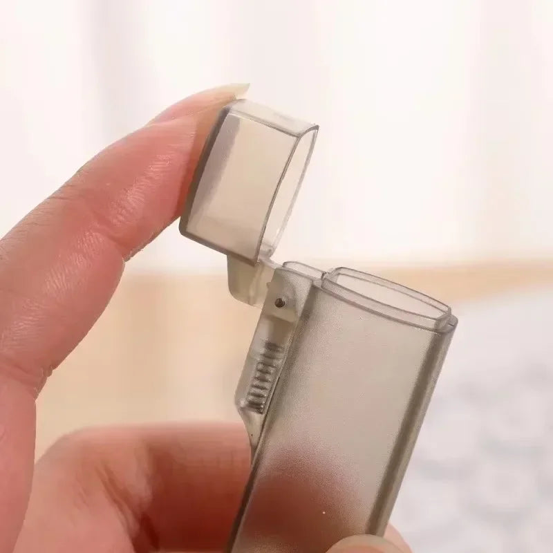 Clear Travel Toothpick Case Reusable Cotton Swab Holder Portable Storage Box