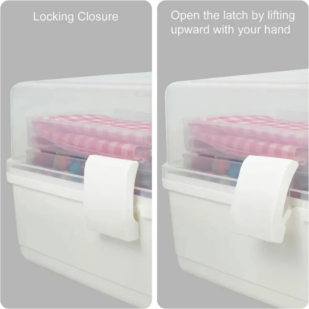 New 2/3 Layers Storage Box Large Capacity Plastic Nail Art Box Multifunctional Portable Jewelry Organizer Small Items