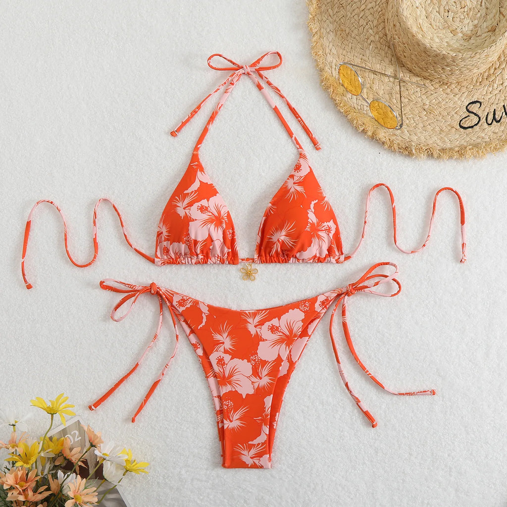 Sexy Micro Bikini Women's Swimsuit 2026 Trend Female Swimwear Two-piece Thong Bikinis Sets Beach Wear Swimming for Bathing Suit