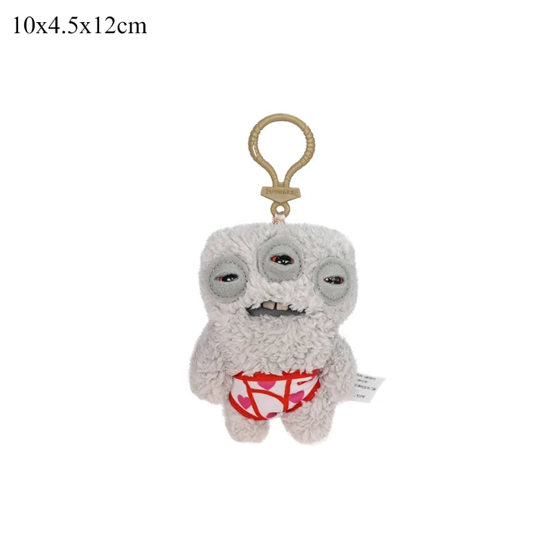 Original Fuggler Plush Keychain Ugly Monster Screech Munch Rabid Rabbit Wide Eyed Weirdo Annoyed Alien Stuffed Peluche Toys